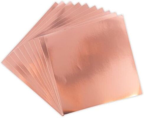 Sizzix Rose Gold، أوراق الشب Surfacez 665259، ألواح حرفية معدنية عاكسة مقاس 6 × 6 بوصة، 10 قطع in Saudi Arabia