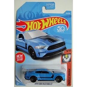 Hot Wheels 2018 50th Anniversary Muscle Mania 2018 Ford Mustang GT 216/365, Blue