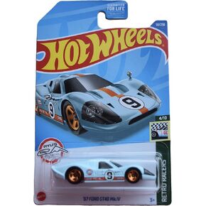 Hot Wheels '67 Ford GT40 Mk.IV, Retro Racers 4/10 [Blue] 58/250
