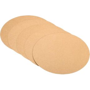 PATIKIL 3-inch Round Cardboard Paper, 25 Pcs Blank Disc Circles Slices for Party Decorations DIY Craft Arts Drawing Painting Writing, Brown