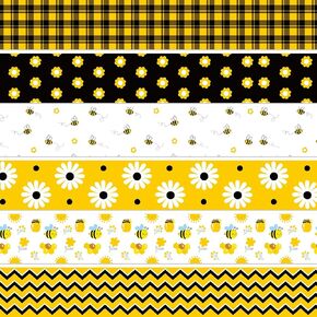 71Ft Bee Paper Bulletin Board Borders Bumble Bee Classroom Decoration Bees Hive Border Trim Strips Honeycomb Bulletin Board Decor for Nursery Elementary Middle School Classroom Home Chalkboard