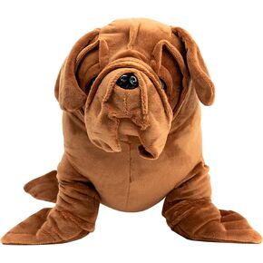 Randimals Sea Lion Plush Stuffed Toy Mastiff Dog Face 15", Soft & Huggable, Premium Quality Hybrid Animal Friend Encourages Adventure & Imagination
