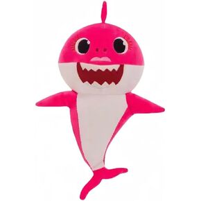 Cute Shark Baby Plush Toy That can Sing and Glow is The Best Gift for Boys and Girls (Pink)