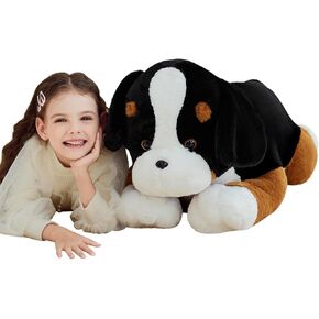 IKASA Giant Cat Tuxedo Stuffed Animal Plush Toy,Big Large Jumbo Soft Toys,30" Cute Huge Size Fluffy Plushy Fat Oversized Plushie,Gifts for Kids