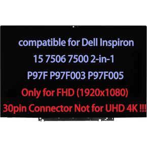 14" Screen Replacement for Dell Inspiron 14 7430 7435 2-in-1 P172G P172G001 LCD Touch Screen Digitizer LED Display Assembly WUXGA 1920x1200 (30pin Connector)