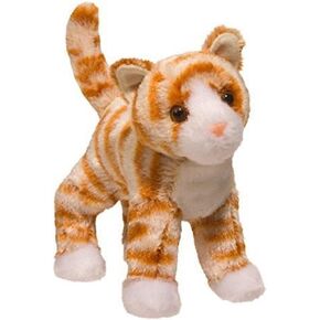 Douglas Hally Orange Striped Cat Stuffed Animal | 8 inch Tall