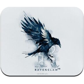 Harry Potter Ravenclaw Watercolor Crest Low Profile Thin Rubber Mouse Pad Mousepad