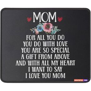 Ideal Gifts for Women Mom from Daughter Mousepad Mothers Day for Mom First Time Mouse Mat Moms, Mother's Day Wife Mousemat Best Mom Boss New Moms Grandma Mouse Pad 9.5 Inches