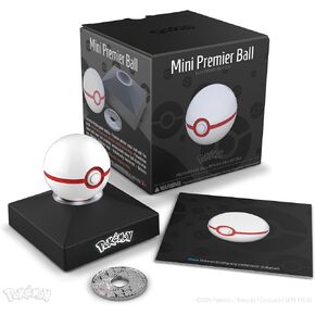 The Wand Company Pokémon Trainer Mini Poké Ball Range of Authentic Replicas - Realistic, Electronic, Die-Cast Poké Ball with Display Stand Light Features (Mini Original Poké Ball)