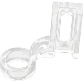 DREAMSTITCH Clarity Clear High Shank Ruler Free Motion Darning Patchwork Presser Foot 1/4"(Quarter Inch) for Frame Quilting Embroidery Fit Janome1600P1600P-DX1600P-QC1600Series Pfaff Grand -Ruft-P-HS