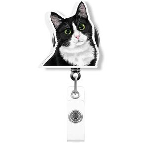 WIRESTER Badge Reel ID Holder with Alligator Clip for Office Worker, Medical Staffs, Nurse, Doctor, Teacher, Student