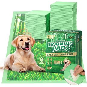 Pattern Puppy Pads 28"x34" Pee Pads for Dogs Potty Training Super Absorbent & Leak-Proof Design Odor Eliminating Pee Pads for Dogs 6-Layer Standard Absorbency Dog Pee Pads(30 Counts)