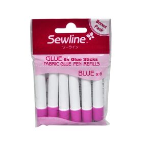Sewline Premium Quality Blue Refill for Glue Pen Fabrics Quilting Notion 6 Pack
