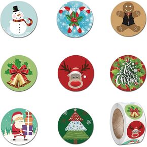 Christmas Stickers,50 Pack No Duplicates 4-8Inch Christmas Stickers for Kids,Christmas Theme Stickers Vinyl Waterproof Holiday Party Stickers for Computer, Luggage,Crafts, Stationery, Cards, Gift Tags