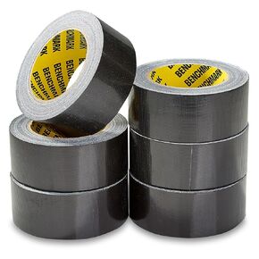 6 Pack of White Duct/Duck Tape (2 in x 90 ft/Roll) - Total of 540 Feet (180 Yards) - Heavy Duty - Tear by Hand Design - No Residue - Strong Yet Flexible - Great for Repairs of All Kinds