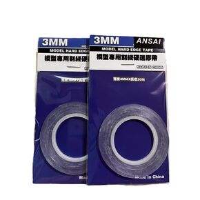 ANSAI Hobby Model Craft Tool Carving Cutting Masking Tape 3mmx20m (2pcs)