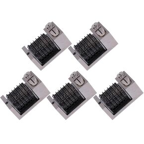 Numbering Machine, 4.5 Mm Height 5 Pcs/Set Zinc Alloy 6 Digits Numbering Machine, Roman Font for Print Digit Number Home