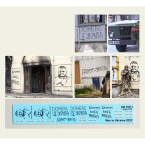 DAN MODELS 72011 1/72 Decal Drawings with General Zaluzhny Graffiti on The Walls