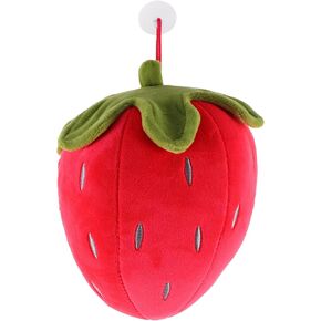 ifundom Strawberry Throw Pillow Plush Toy for Kids Stuffed Strawberry Shaped Plush Pillows Soft Decorative Doll Cushion 21cm Red for Girls Super Soft