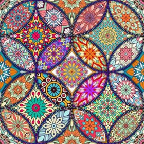 Huacan Mandala Diamond Painting Kits Full Drill Diamond Arts Craft Home Wall Decor Gift 30x30cm/11.8x11.8in