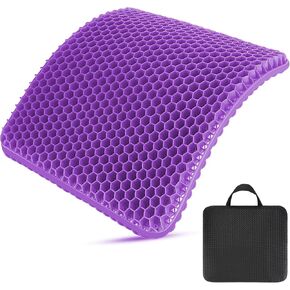 Gel Seat Cushion, Gel Seat Cushion for Long Sitting– Back Pain, Sciatica, Tailbone Pain Relief Pad, Seat Cushion for Office Chair, Wheelchair Cushion, Car Cushion, Long Trips, JL0324