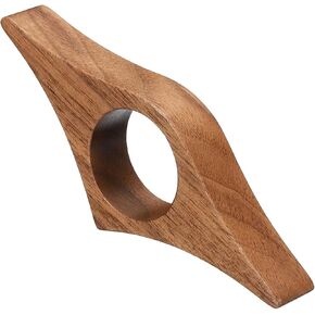 PATIKIL 0.9" Thumb Book Page Holder, Handmade Walnut Bookmark Book Opener Page Holders for Reading Accessories Book Lovers Style 4, Brown