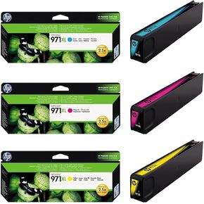 HP 971XL High Yield Original Ink Cartridge, Cyan/Magenta/Yellow