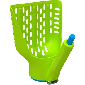 Cat Litter Scoop and Release - Easy Disposal Cat Scooper for Litter Box, Kitty Scoop - Patented Quick Button Release Cat Litter Scooper Design - Litter Lifter, Cat Poop Scoop (Green)