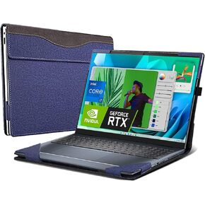 Laptop case for Dell inspiron 16 7630 7620 7610 Pro 5630 5625 5620 Computer Protective Cover 16-inch Business Leather case (Dark Blue)