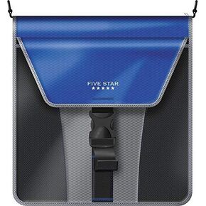 حافظة بسحاب مقاس 2 بوصة من Five Star، قلاب رأسي، متينة، أزرق كوبالت/أسود (29086BC7) in Kuwait