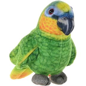Wild Republic Rainforest Orange Winged Parrot, Stuffed Animal, 4.5 Inches, Plush Toy, Fill is Spun Recycled Water Bottles, Eco Friendly