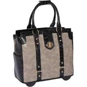 JKM and Company Computer iPad, Laptop Tablet Rolling Tote Bag Briefcase Carryall Bag