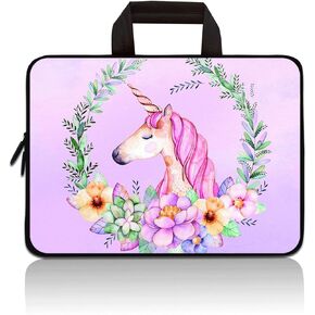 11 11.6 12 12.1 12.5 inch Laptop Carrying Bag Chromebook Case Notebook Ultrabook Bag Tablet Cover Neoprene Sleeve Fit Apple MacBook Air Samsung Acer HP DELL Lenovo Asus(Cute Kitty)