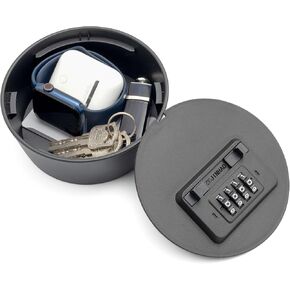 Hidden Key Box with Combination Lock, Hidden Safe Small Storage Lockable Box with Code Outdoor, Secret Compartment Items for Indoor Decor, Flowerpot