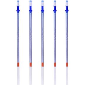CHENZILIN 5Pcs Silver Water Erasable Soluble Pen Refill for Fabric Leather Marker Marking, 15CM