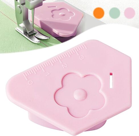 Magnetic Seam Guide for Sewing Machine - Upgraded Multifunctional Polygonal Hemmer Guide with Scale, Universal Sewing Accessories & Supplies for Magnet Making Machine-Pink 1 Pack in Saudi Arabia