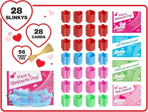 Just Play Slinky® Gram Seasonal Class Party Kit, 112-pieces, Kids Art and Craft Activity Set, Fidget Toy, Kids Toys for Ages 5 Up in Saudi Arabia