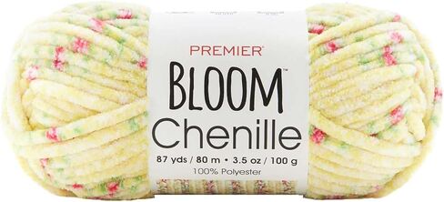 Premier Yarns Bloom Chenille Tulip 2099-09 (3-Skeins - Same Dye Lot) Weight S Bulky #6 Polyester Yarn for Crocheting and Knitting with Project Bag in Kuwait