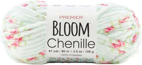 Premier Yarns Bloom Chenille Tulip 2099-09 (3-Skeins - Same Dye Lot) Weight S Bulky #6 Polyester Yarn for Crocheting and Knitting with Project Bag in Kuwait