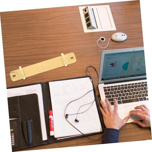 EXCEART 2 Binder Clips Round Ring Binders Photo Album Binder Notebook Binder Ring Clip Planner Folder Binder DIY Notebook Accessories Binding Spine Combs Metal A5 Ring Clamp Loose Leaf, 12.6x3cm in Saudi Arabia