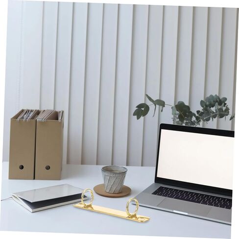 EXCEART 2 Binder Clips Round Ring Binders Photo Album Binder Notebook Binder Ring Clip Planner Folder Binder DIY Notebook Accessories Binding Spine Combs Metal A5 Ring Clamp Loose Leaf, 12.6x3cm in Saudi Arabia
