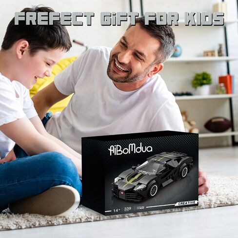 AIBOMUDA Race Sports Car Building Set,Challenging Techni MOC Sports Car Model for Boys,Adults(339pcs) in Saudi Arabia