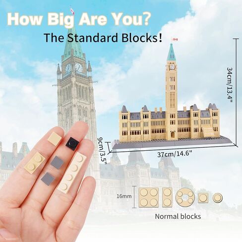 Oichy CN Tower Building Blocks Set, 400 PCS Famous Architecture Model Building Kits Collection Toy Building Sets for Adults and Kids in Saudi Arabia