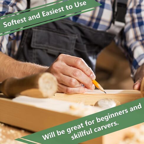 20 حزمة من مكعبات نحت خشب الزيزفون غير المكتملة، مكعبات خشبية غير مكتملة مقاس 12 × 1 × 1 بوصة للحرف اليدوية، وكتل نحت الخشب للمنزل، والحرف اليدوية، والفصل، والفنون، ومستلزمات عيد الميلاد DIY in Kuwait