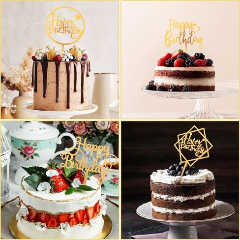 غلاف كعكة عيد الميلاد الذهبي، 6 قطع من تزيين الكيك الأكريليك متعدد الاستخدامات على الوجهين من بريق كعكة عيد الميلاد لأفكار تزيين حفلات أعياد الميلاد للأطفال أو البالغين in Saudi Arabia