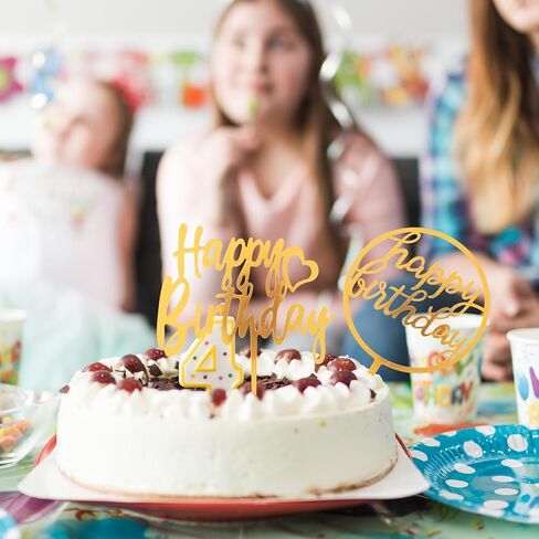 غلاف كعكة عيد الميلاد الذهبي، 6 قطع من تزيين الكيك الأكريليك متعدد الاستخدامات على الوجهين من بريق كعكة عيد الميلاد لأفكار تزيين حفلات أعياد الميلاد للأطفال أو البالغين in Saudi Arabia