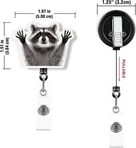 WIRESTER Badge Reel ID Holder with Alligator Clip for Office Worker, Medical Staffs, Nurse, Doctor, Teacher, Student in Kuwait