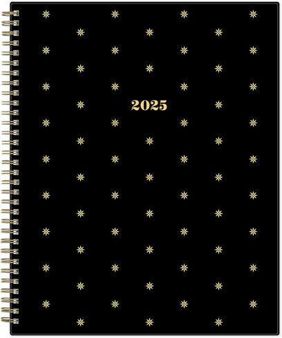 تقويم التخطيط الأسبوعي/الشهري لعام 2025، مقاس 8-1/2 بوصة × 11 بوصة، نقاط مرصعة بالنجوم، من يناير 2025 إلى ديسمبر 2025 in Saudi Arabia