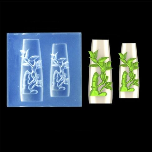 Nail Art Embossing Mold 3D Rose Flowers Chinese Loong Carving Mold Nail Art Decor Making Tool Resin Casting Mold (Rose Flowers) in Saudi Arabia