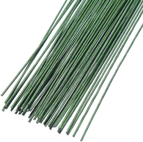CCINEE Floral Arrangment Kits 4 Rolls 1/2 Inch Dark Green Floral Tapes with 20pcs 18 Guage Green Floral Wire 16 Inch for Floral Crafts in Kuwait